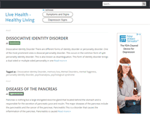 Tablet Screenshot of livehealthtips.com